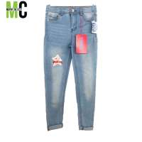 WHOLESALE LATEST LOVELY KIDS GIRLS STRETCH DISTRESSED SOFT WASH BLUE DENIM JEANS WHOLESALE READY TO SHIP RTS